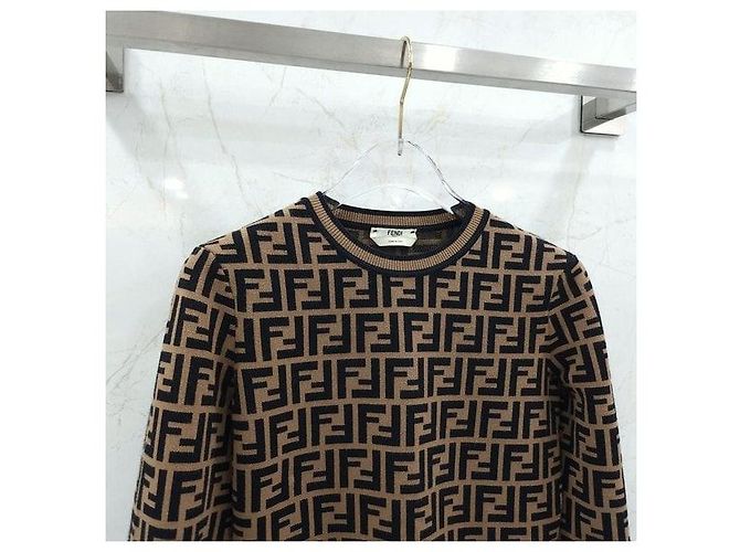 Fendi Jersey de punto con motivo FF - vista 3