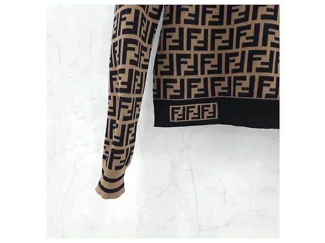 Fendi Jersey de punto con motivo FF - vista 4