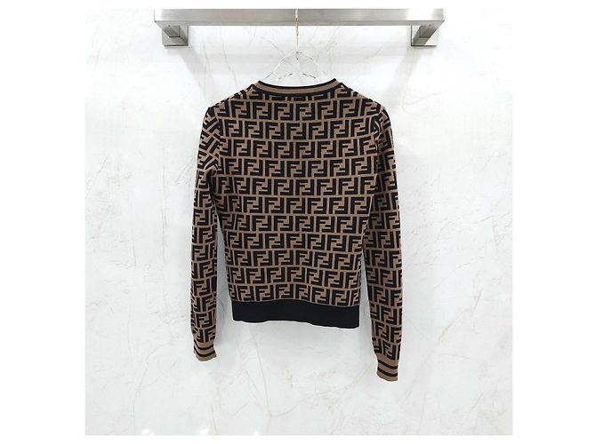 Fendi Jersey de punto con motivo FF - vista 7