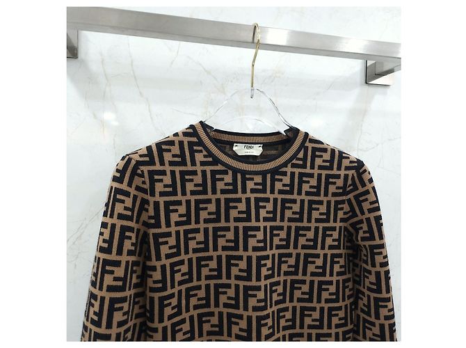 Fendi Jersey de punto con motivo FF - vista 8
