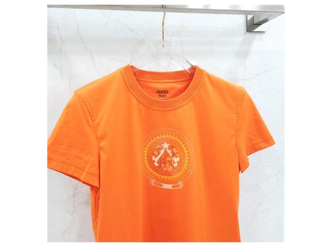 Hermès T-shirt de manga curta reta com estampado - vista 11