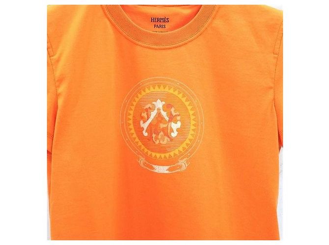 Hermès T-shirt de manga curta reta com estampado - vista 4