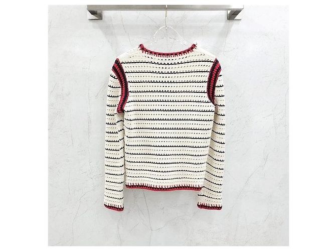 Gucci Gestreifter Perlen-Cardigan - Ansicht 2