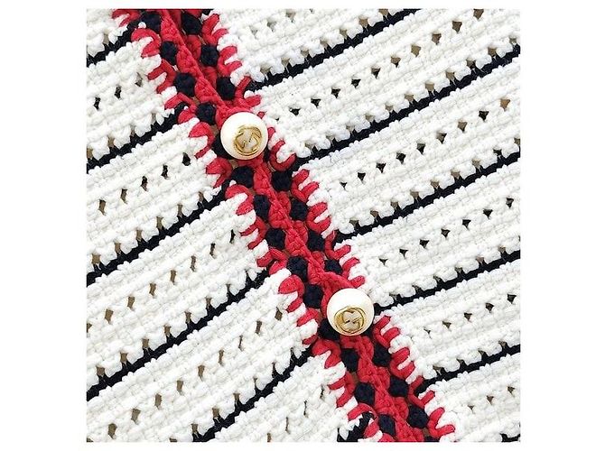 Gucci Gestreifter Perlen-Cardigan - Ansicht 4