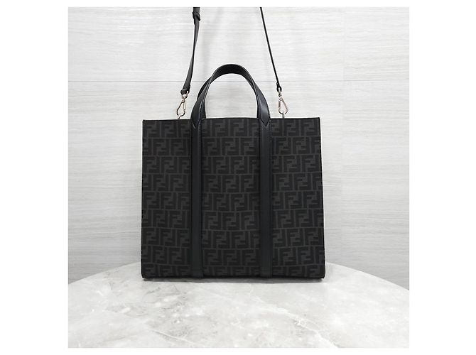 Fendi Borsa shopper in jacquard - vista 11