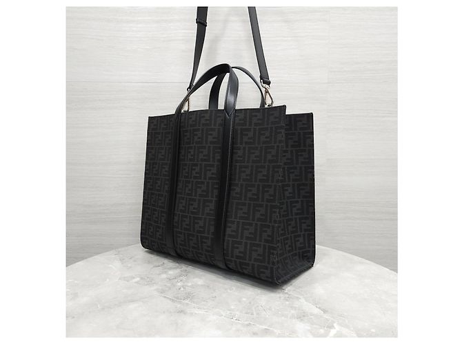 Fendi Borsa shopper in jacquard - vista 12