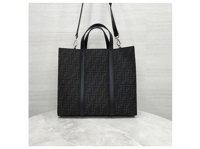 Fendi Borsa shopper in jacquard - vista 13
