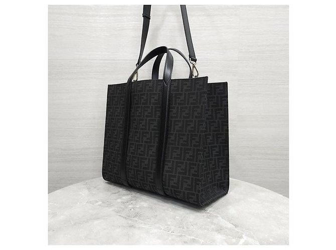 Fendi Borsa shopper in jacquard - vista 2