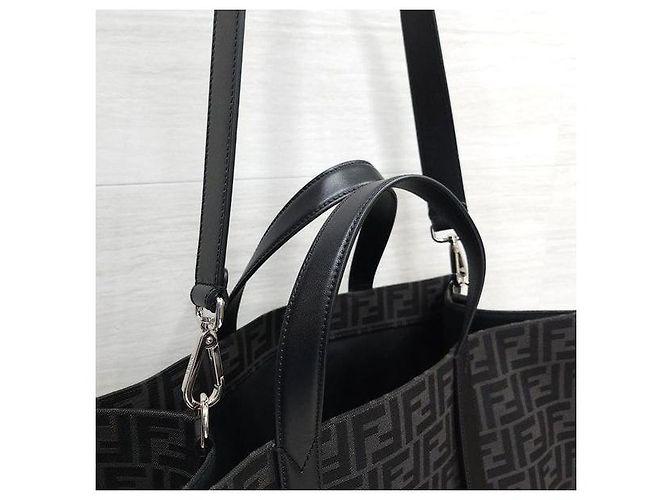 Fendi Borsa shopper in jacquard - vista 4