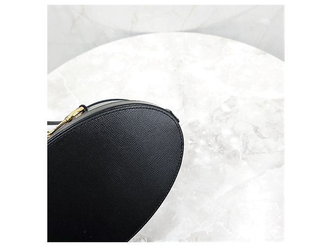 Gucci Borsa a secchiello in pelle nera Horsebit - vista 14