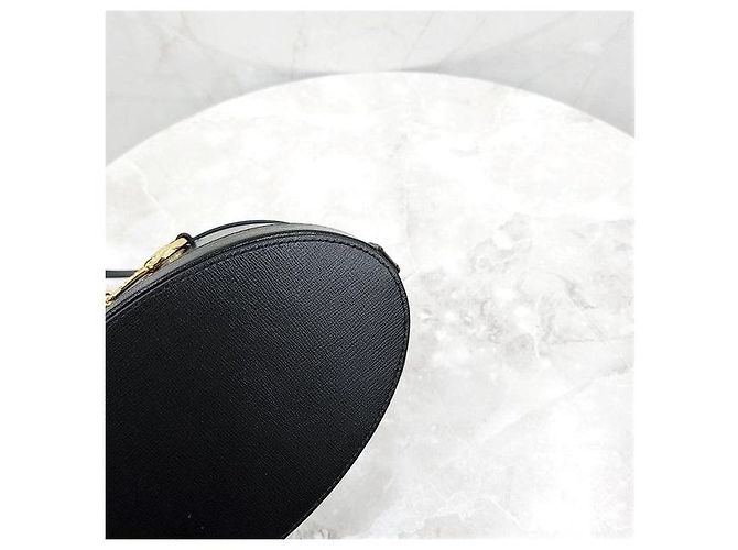 Gucci Borsa a secchiello in pelle nera Horsebit - vista 6