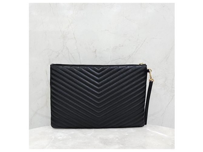 Autre Marque Clutch con tracolla in pelle matelassé - vista 11