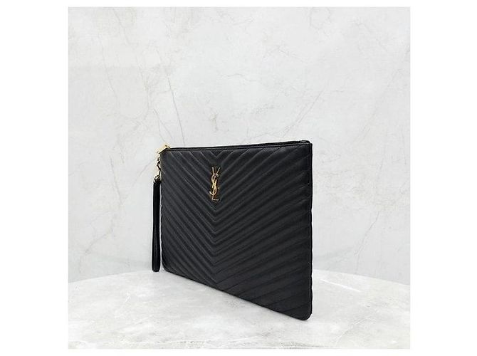 Autre Marque Clutch con tracolla in pelle matelassé - vista 2