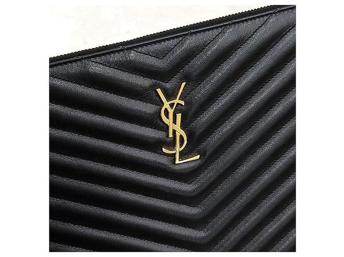 Autre Marque Clutch con tracolla in pelle matelassé - vista 4