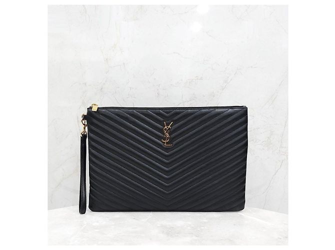 Autre Marque Clutch con tracolla in pelle matelassé - vista 9