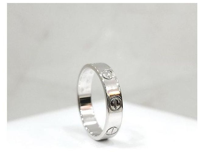 Cartier Anello LOVE Band Oro Bianco Dimensione Small - vista 3