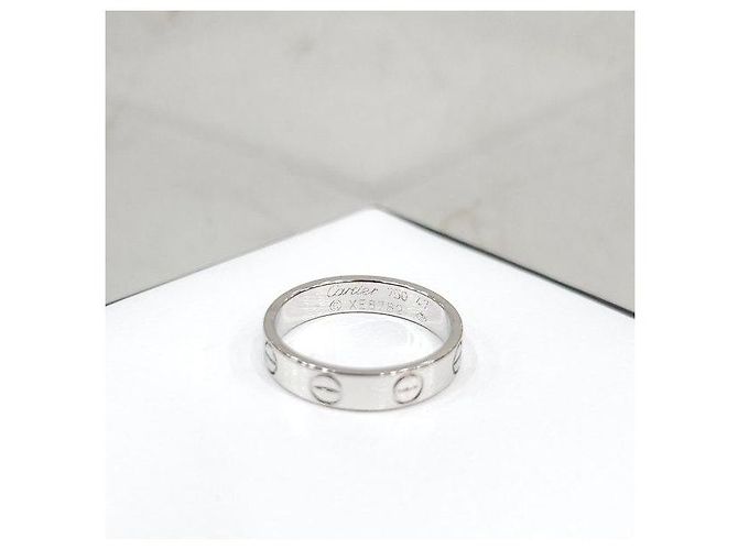 Cartier Anello LOVE Band Oro Bianco Dimensione Small - vista 4
