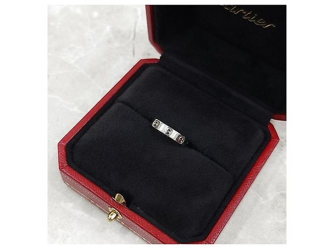 Cartier Anello LOVE Band Oro Bianco Dimensione Small - vista 5