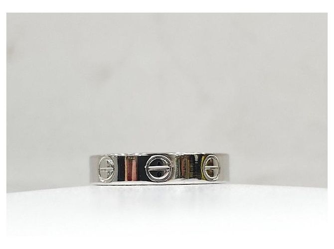 Cartier Anello LOVE Band Oro Bianco Dimensione Small - vista 7