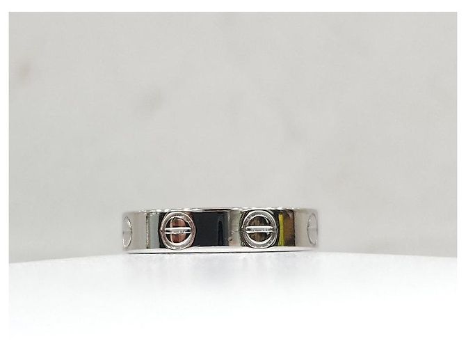 Cartier Anello LOVE Band Oro Bianco Dimensione Small - vista 8