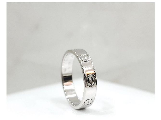 Cartier Anello LOVE Band Oro Bianco Dimensione Small - vista 9