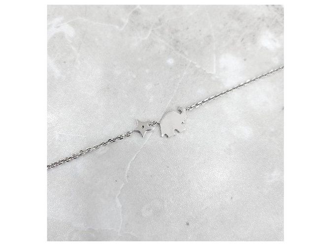 Dior Logo Crystal Cubic Silver Halskette - Ansicht 6