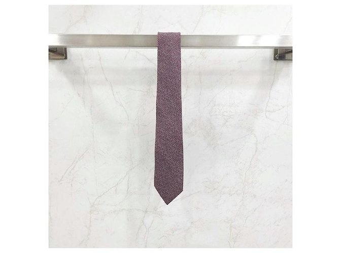 Hermès Chandal Pattern Tie Leather - view 5