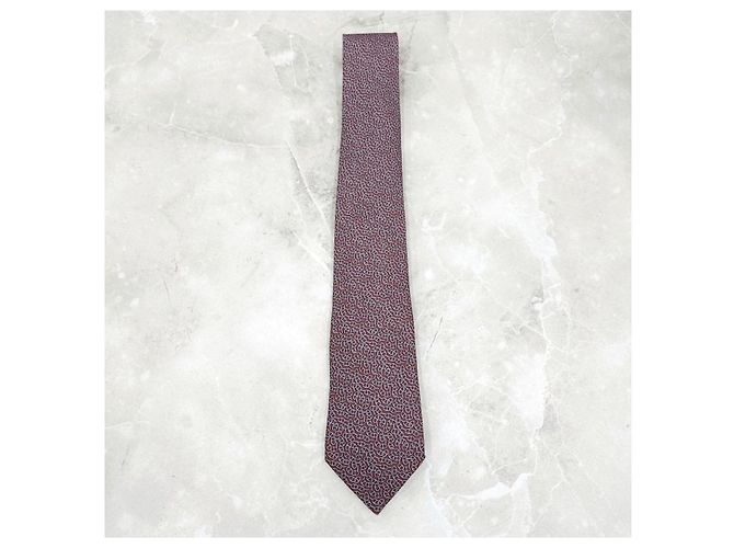 Hermès Chandal Pattern Tie Leather - view 6