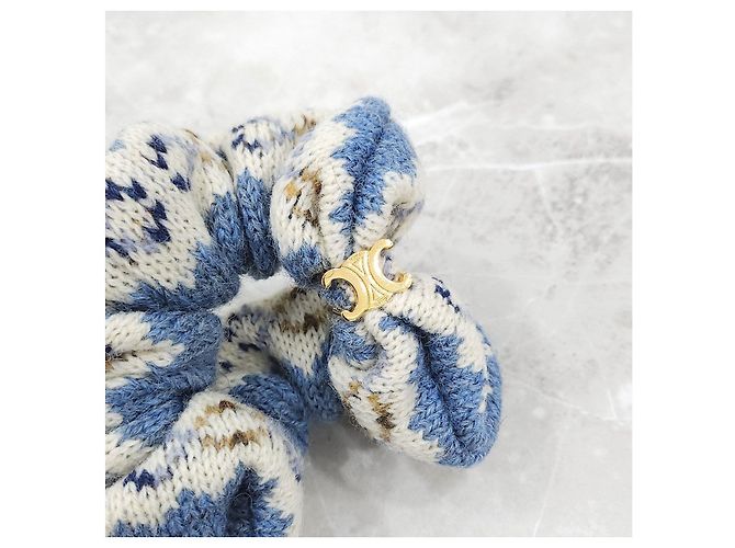Céline Scrunchie in lana Fair Isle - vista 11