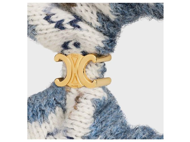Céline Scrunchie in lana Fair Isle - vista 13