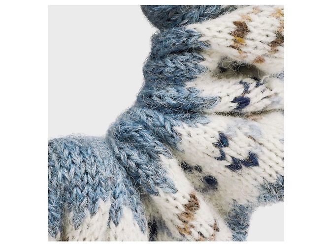 Céline Scrunchie in lana Fair Isle - vista 14