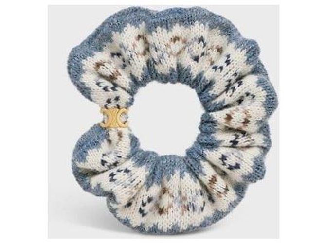 Céline Scrunchie in lana Fair Isle - vista 5