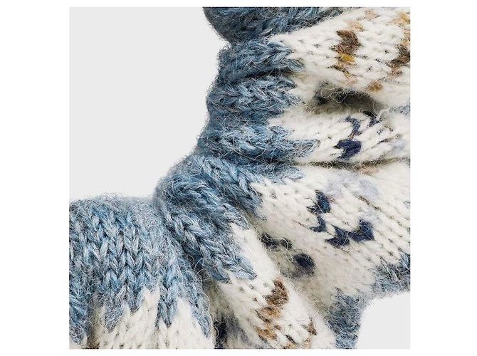 Céline Scrunchie in lana Fair Isle - vista 7