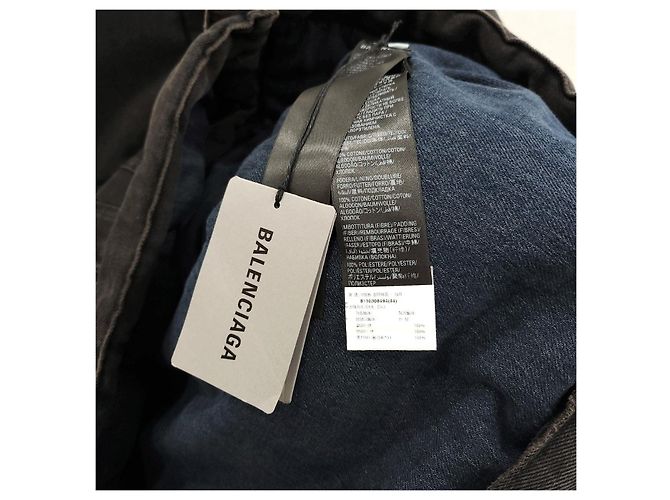 Balenciaga Gesteppte japanische Denimjacke - Ansicht 10