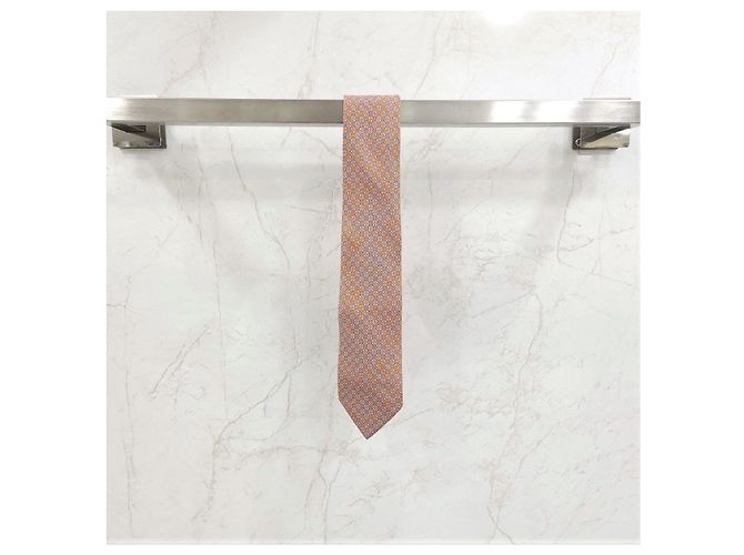 Corbata de seda estampada Hermès - vista 10