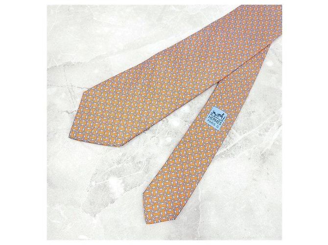 Corbata de seda estampada Hermès - vista 2