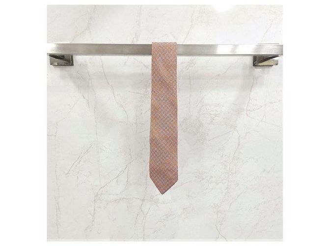Corbata de seda estampada Hermès - vista 5