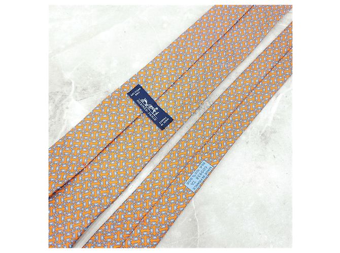 Corbata de seda estampada Hermès - vista 8