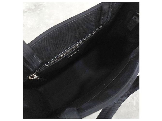 Prada Triangle Logo Canvas Drill Tote Bag - Ansicht 8