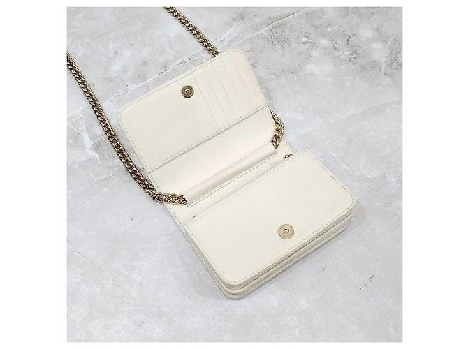 Chanel Borsa a tracolla Boy Chevron WOC con catena Caviar - vista 5