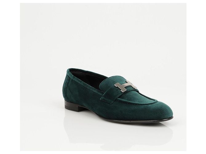 Mocassini Hermès Paris in pelle marrone - vista 2