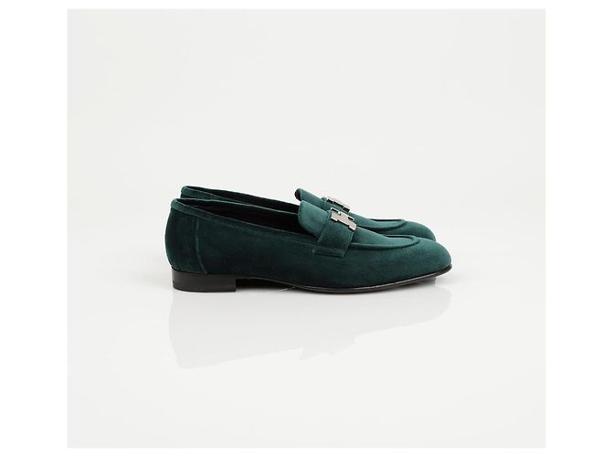 Mocassini Hermès Paris in pelle marrone - vista 3