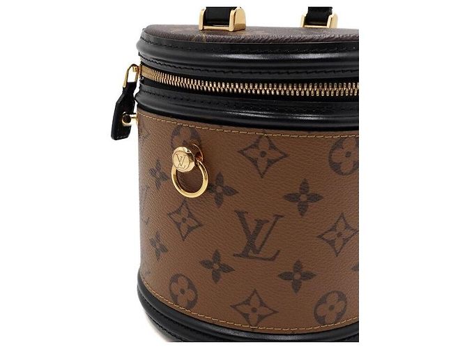 Louis Vuitton Borsa a mano e a tracolla Cannes Vanity in tela Reverse Monogram - vista 10