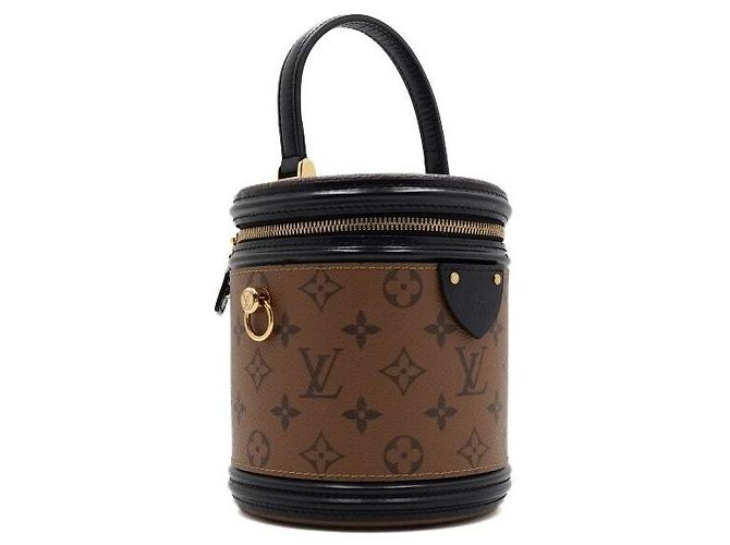 Louis Vuitton Borsa a mano e a tracolla Cannes Vanity in tela Reverse Monogram - vista 3