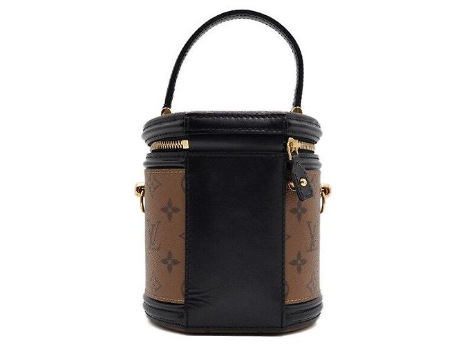Louis Vuitton Borsa a mano e a tracolla Cannes Vanity in tela Reverse Monogram - vista 4