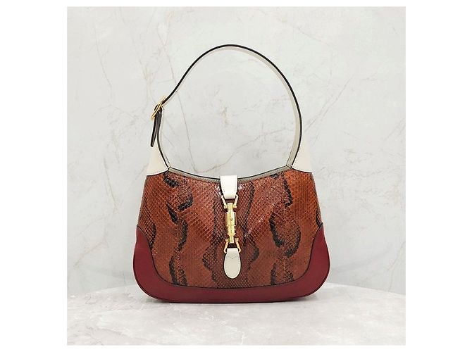 Gucci Borsa Jackie Small in pitone - vista 10