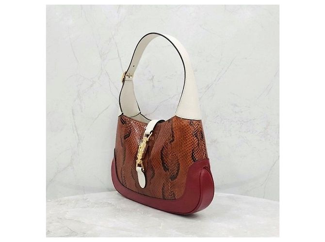 Gucci Borsa Jackie Small in pitone - vista 11
