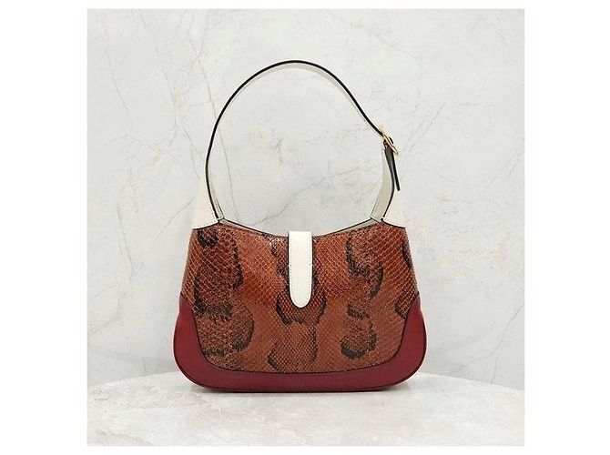 Gucci Borsa Jackie Small in pitone - vista 3