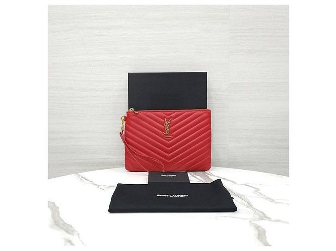 Autre Marque Clutch Cassandra Matelassé Red - vista 10