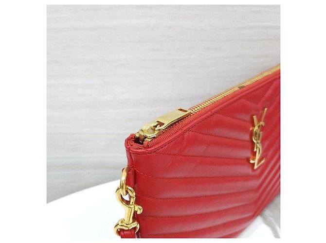 Autre Marque Clutch Cassandra Matelassé Red - vista 5